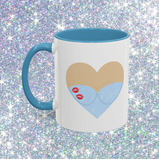Short n Sweet Bodysuit Heart Mug (blue)