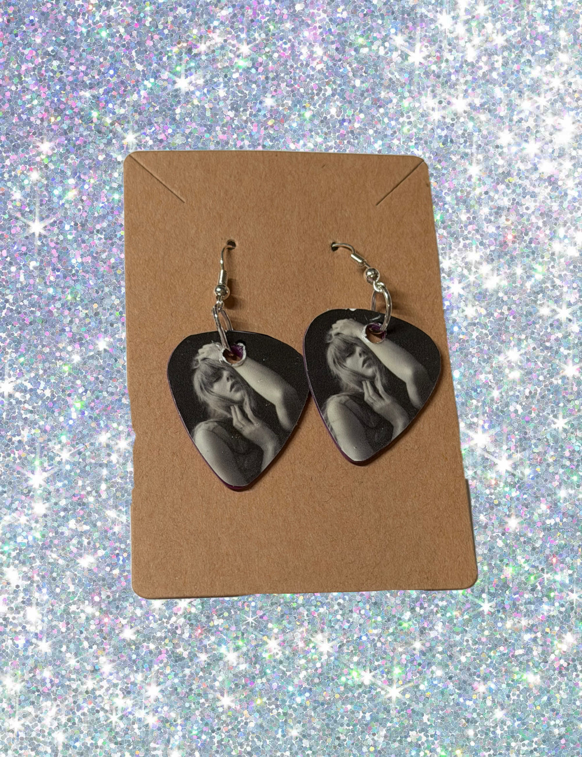 Poets Guitar Pick Earrings