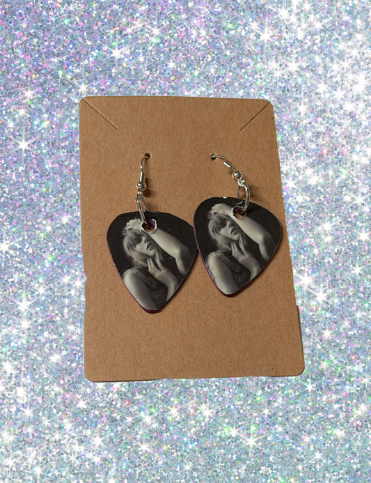 Poets Guitar Pick Earrings